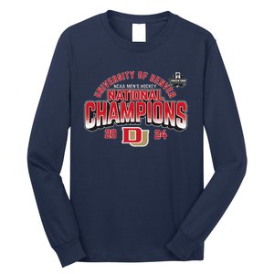 Denver Pioneers National Champs 2024 Hockey Sticks Long Sleeve Shirt