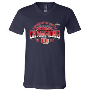 Denver Pioneers National Champs 2024 Hockey Sticks V-Neck T-Shirt