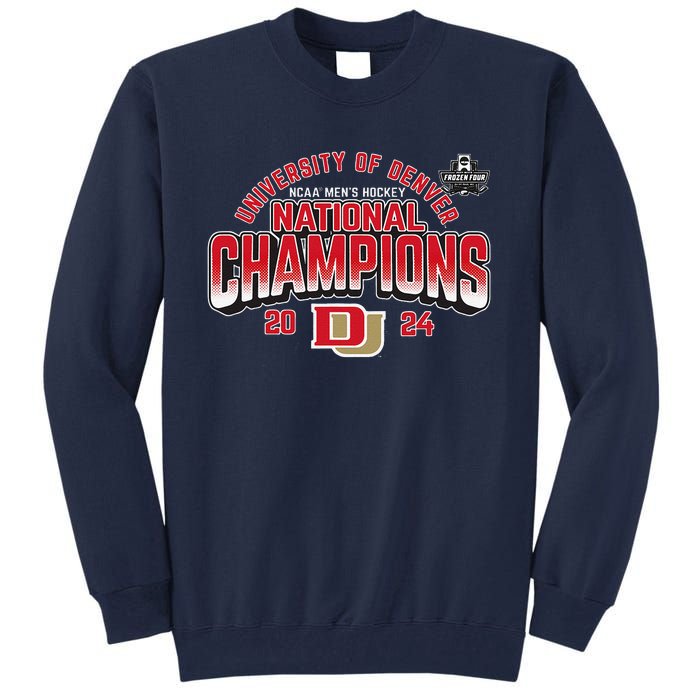 Denver Pioneers National Champs 2024 Hockey Sticks Tall Sweatshirt