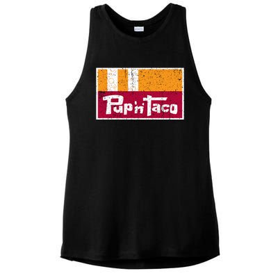 Defunct Pup N Taco Ladies PosiCharge Tri-Blend Wicking Tank