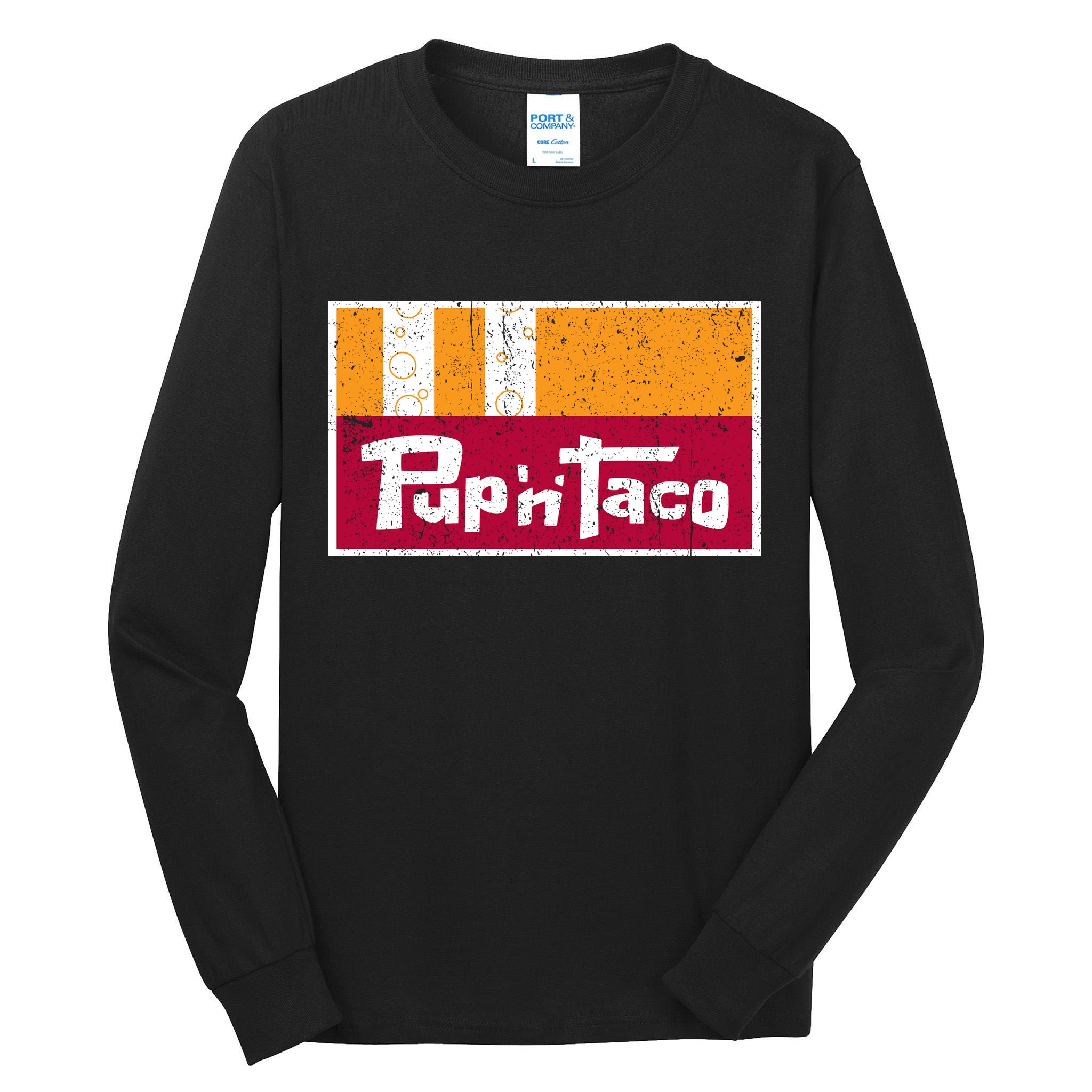 Defunct Pup N Taco Tall Long Sleeve T-Shirt