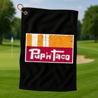 Defunct Pup N Taco Golf Towel