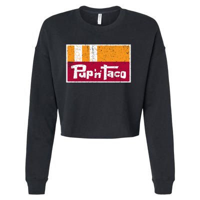 Defunct Pup N Taco Cropped Pullover Crew