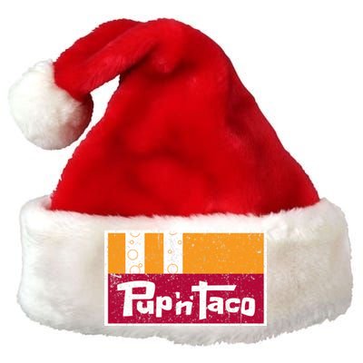 Defunct Pup N Taco Premium Christmas Santa Hat