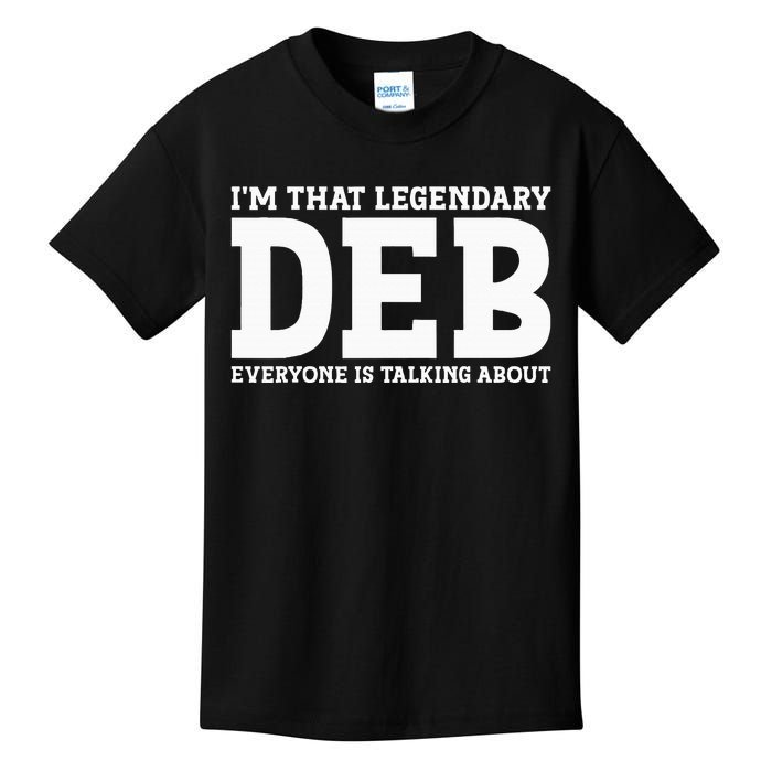 Deb Personal Name Women Girl Funny Deb Kids T-Shirt