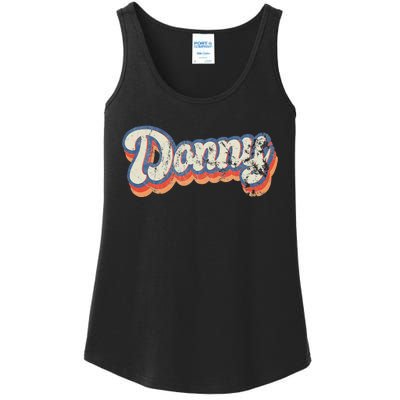 Donny Personalized Name Custom Lettering 70S Ladies Essential Tank