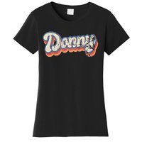 Donny Personalized Name Custom Lettering 70S Women's T-Shirt