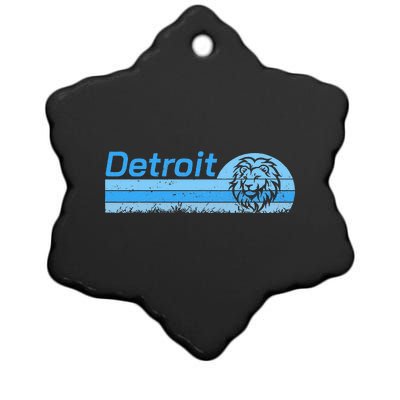 Detroit Personalized Nickname Ceramic Star Ornament