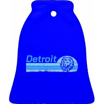 Detroit Personalized Nickname Ceramic Bell Ornament