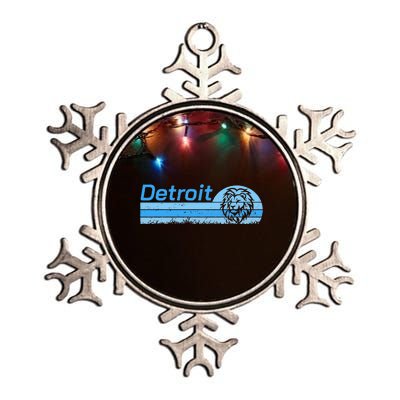 Detroit Personalized Nickname Metallic Star Ornament