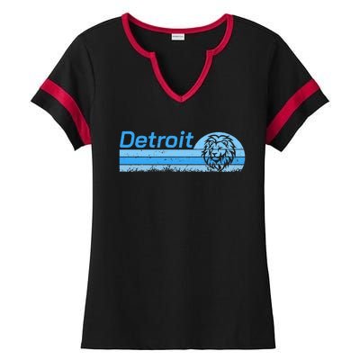 Detroit Personalized Nickname Ladies Halftime Notch Neck Tee