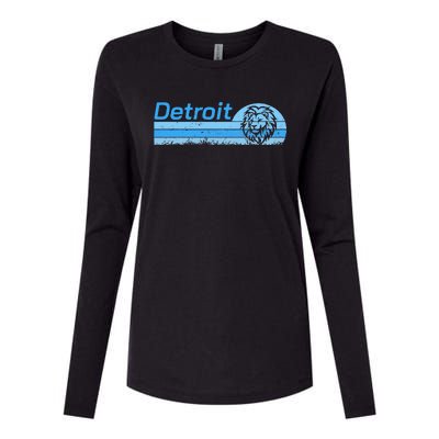 Detroit Personalized Nickname Womens Cotton Relaxed Long Sleeve T-Shirt