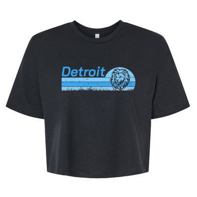 Detroit Personalized Nickname Bella+Canvas Jersey Crop Tee