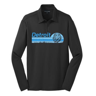 Detroit Personalized Nickname Silk Touch Performance Long Sleeve Polo