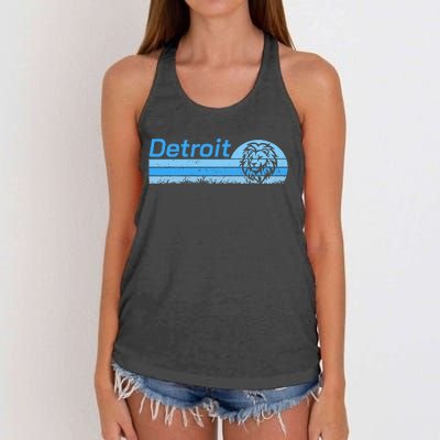 Detroit Personalized Nickname Women's Knotted Racerback Tank