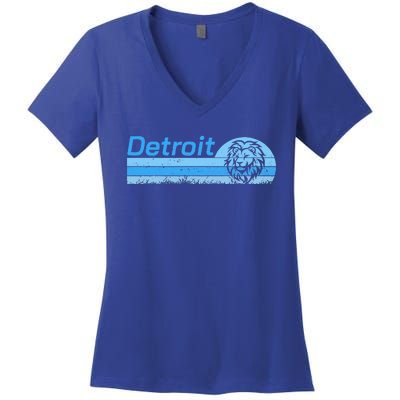 Detroit Personalized Nickname Women's V-Neck T-Shirt