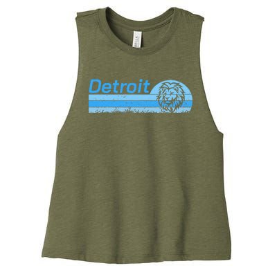 Detroit Personalized Nickname Women's Racerback Cropped Tank