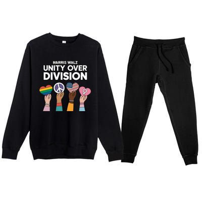 Diverse Paths One Unified Heart Harris And Walz Gift Premium Crewneck Sweatsuit Set