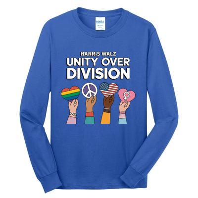 Diverse Paths One Unified Heart Harris And Walz Gift Tall Long Sleeve T-Shirt