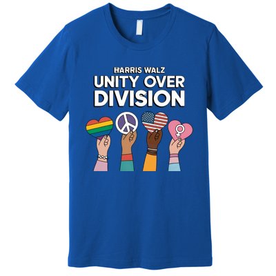 Diverse Paths One Unified Heart Harris And Walz Gift Premium T-Shirt