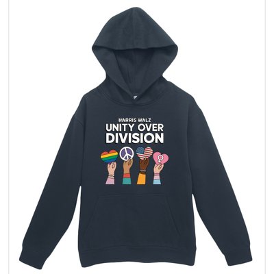 Diverse Paths One Unified Heart Harris And Walz Gift Urban Pullover Hoodie