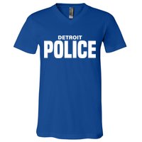 Detroit Police Officer Michigan Policeman Uniform Duty Cool Gift V-Neck T-Shirt