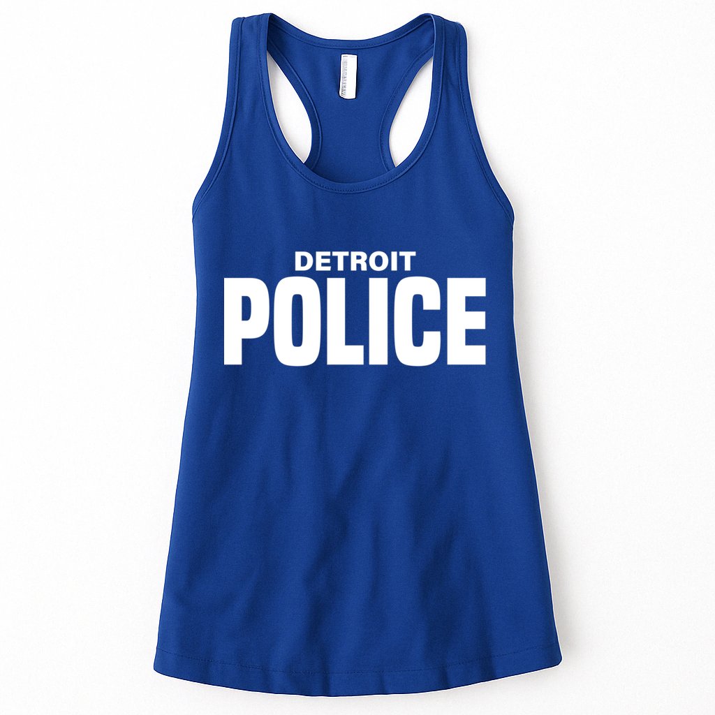 Detroit Police Officer Michigan Policeman Uniform Duty Cool Gift Womens Tank Top