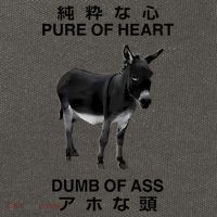 Donkey Pure Of Heart Dumb Of Ass Japanese Cotton Canvas Backpack