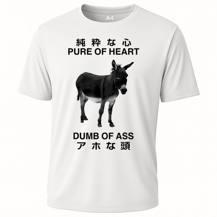 Donkey Pure Of Heart Dumb Of Ass Japanese Cooling Performance Crew T-Shirt