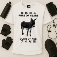 Donkey Pure Of Heart Dumb Of Ass Japanese Cooling Performance Crew T-Shirt