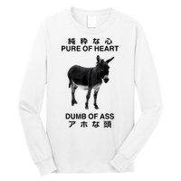 Donkey Pure Of Heart Dumb Of Ass Japanese Long Sleeve Shirt