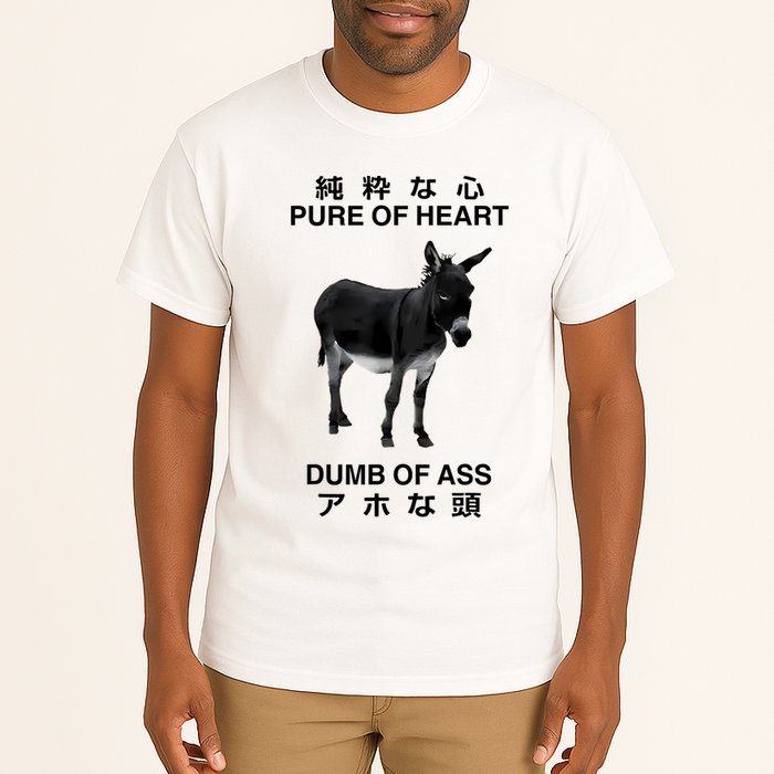 Donkey Pure Of Heart Dumb Of Ass Japanese Tall T-Shirt