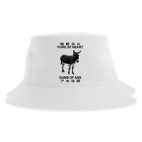 Donkey Pure Of Heart Dumb Of Ass Japanese Sustainable Bucket Hat