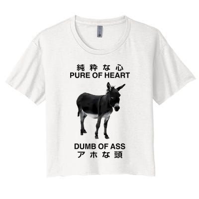 Donkey Pure Of Heart Dumb Of Ass Japanese Crop Top