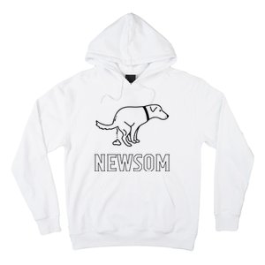 Dog Pooping On Gavin Newsom. Hoodie