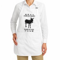 Donkey Pure Of Heart Dumb Of Ass Japanese Apron