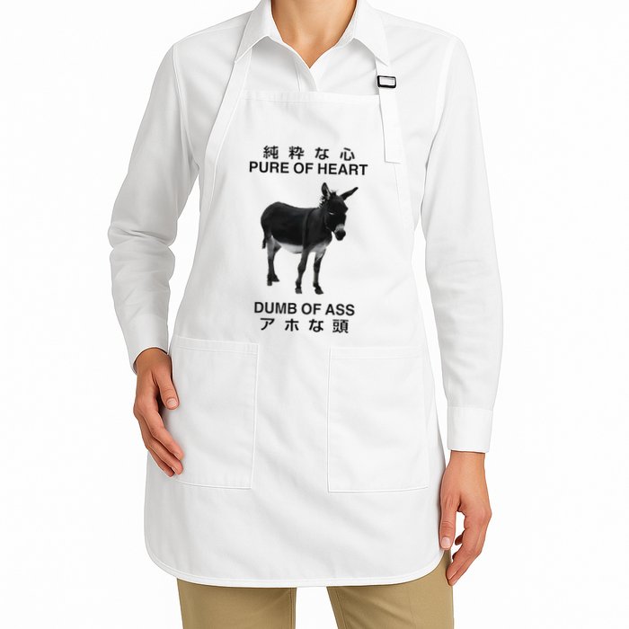 Donkey Pure Of Heart Dumb Of Ass Japanese Apron
