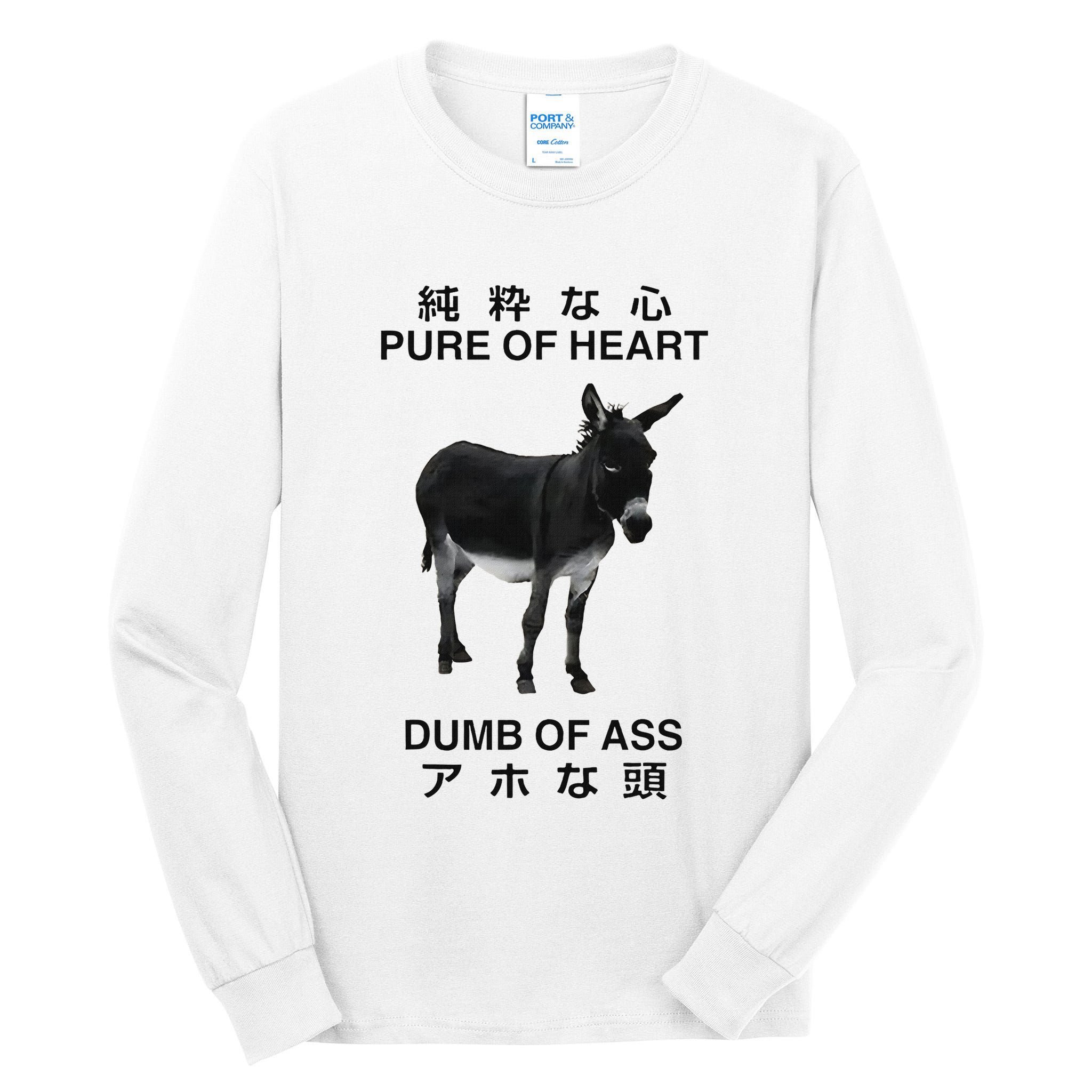 Donkey Pure Of Heart Dumb Of Ass Japanese Tall Long Sleeve T-Shirt