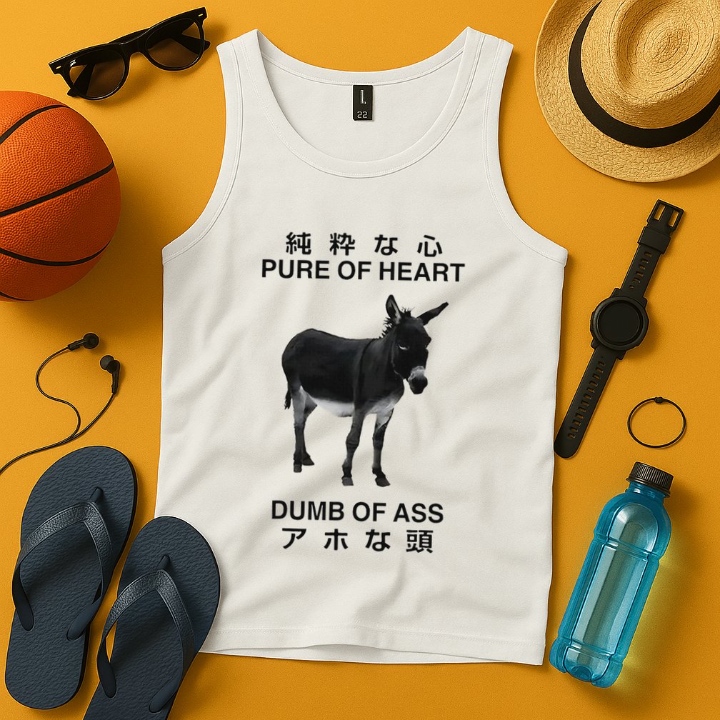 Donkey Pure Of Heart Dumb Of Ass Japanese Tank Top