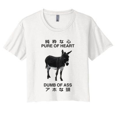 Donkey Pure Of Heart Dumb Of Ass Japanese Crop Top