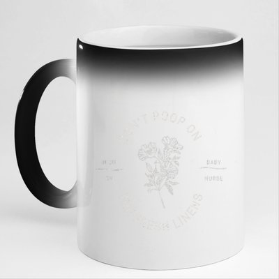 DonT Poop On The Fresh Linens 11oz Black Color Changing Mug