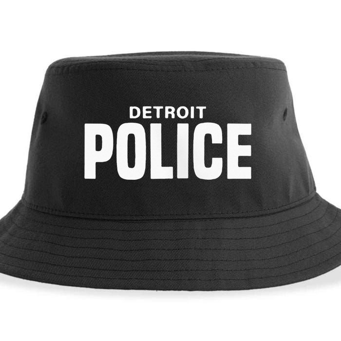 Detroit Police Officer Michigan Policeman Uniform Duty Sustainable Bucket Hat