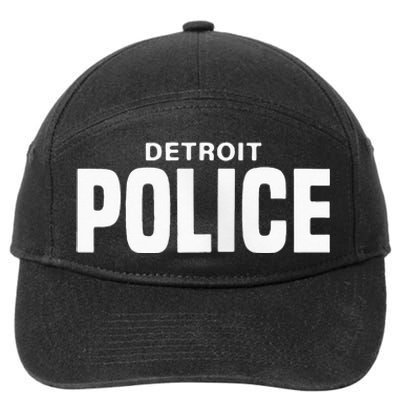 Detroit Police Officer Michigan Policeman Uniform Duty 7-Panel Snapback Hat