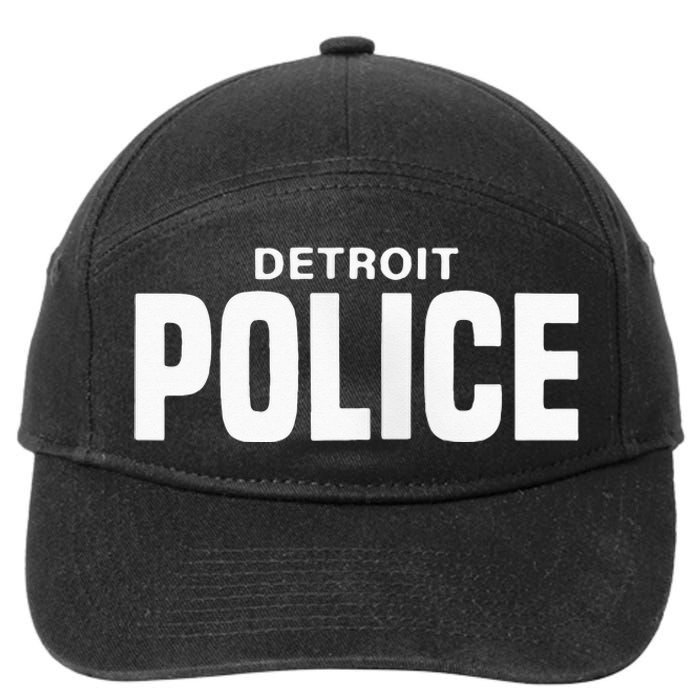 Detroit Police Officer Michigan Policeman Uniform Duty 7-Panel Snapback Hat