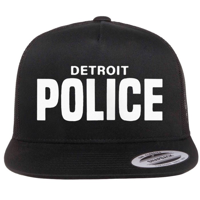 Detroit Police Officer Michigan Policeman Uniform Duty Flat Bill Trucker Hat