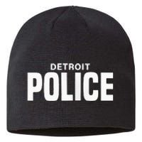 Detroit Police Officer Michigan Policeman Uniform Duty Sustainable Beanie