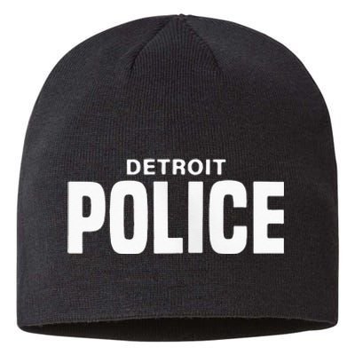 Detroit Police Officer Michigan Policeman Uniform Duty Sustainable Beanie