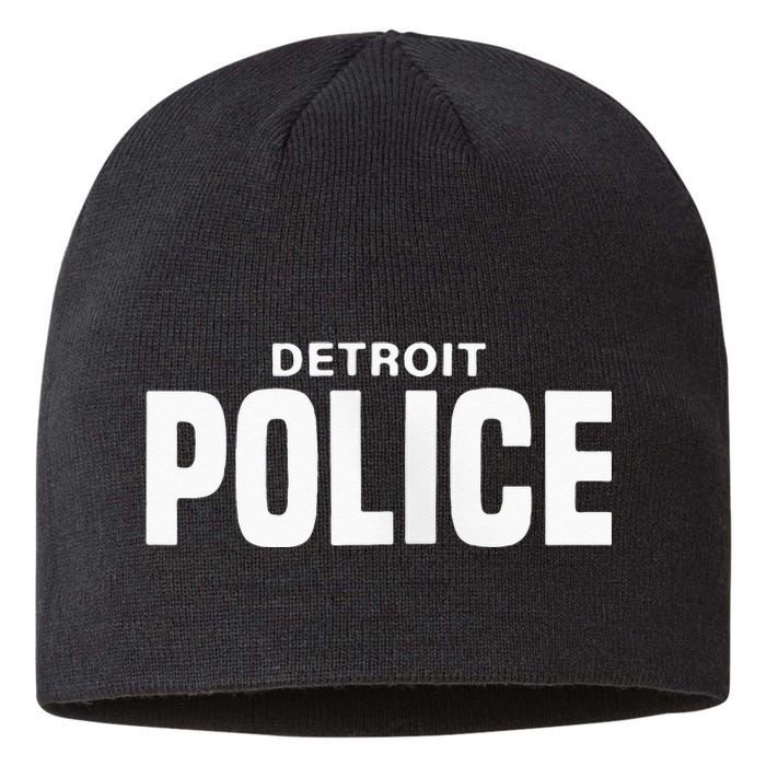 Detroit Police Officer Michigan Policeman Uniform Duty Sustainable Beanie