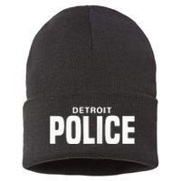 Detroit Police Officer Michigan Policeman Uniform Duty Sustainable Knit Beanie