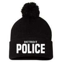 Detroit Police Officer Michigan Policeman Uniform Duty Pom Pom 12in Knit Beanie